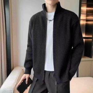 เสื้อสเวตเตอร์คาร์ดิแกนฤดูใบไม้ร่วงและฤดูหนาวใ